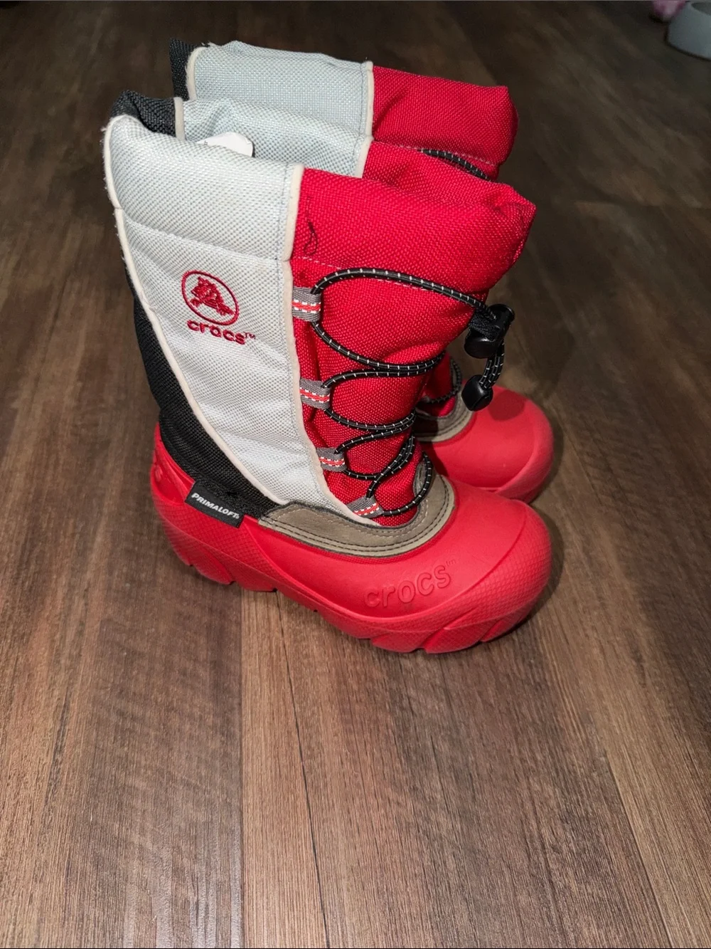 Crocs Snomini Kosmo Winter Insulated Snow Rain Boot Red size youth C 10-11